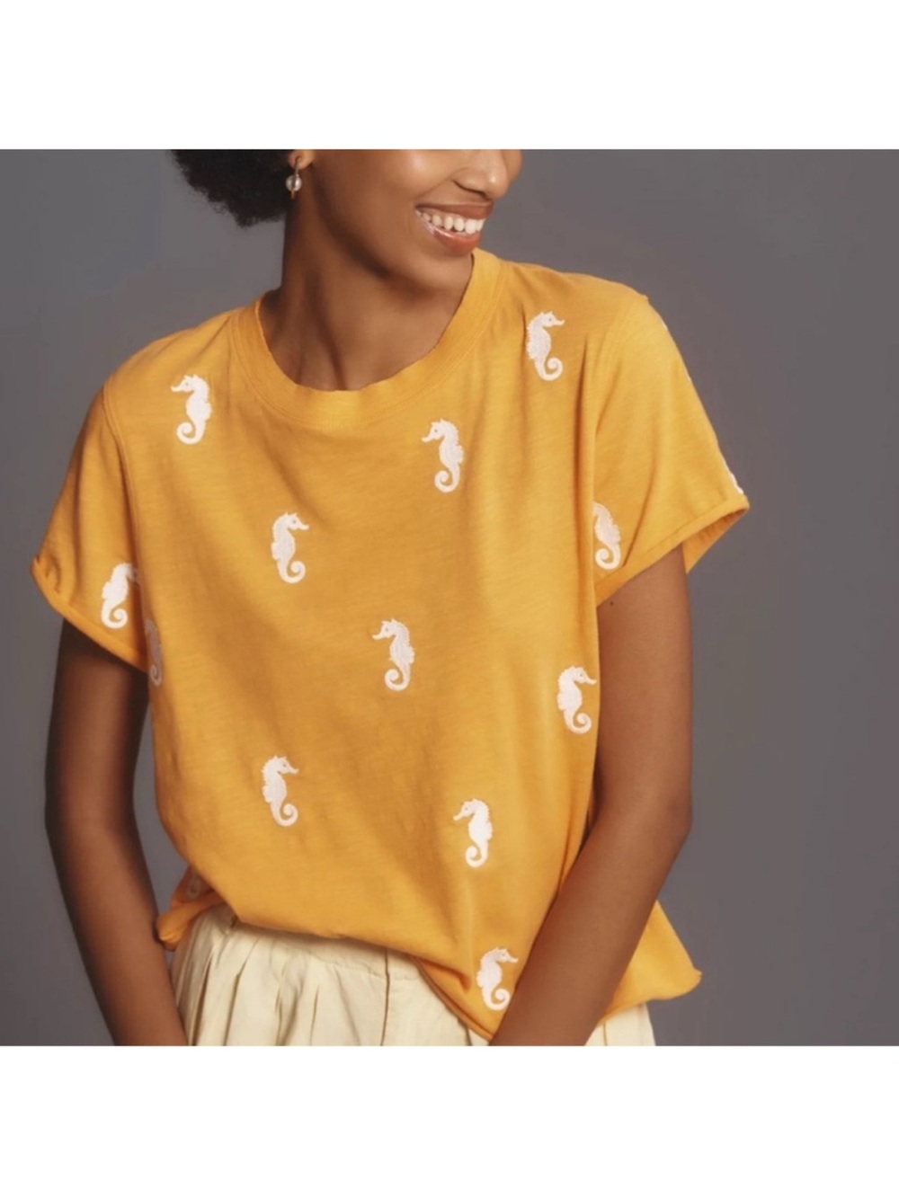 Maeve Seahorse Tee xxs